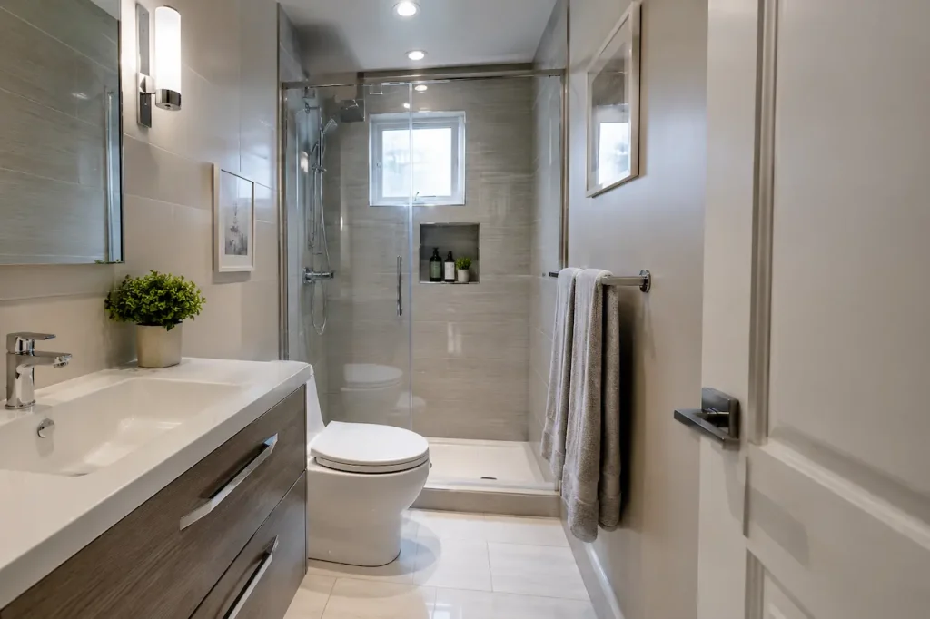 bathroom feels cramped after renovation